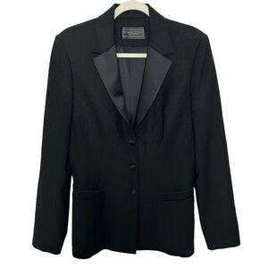 Richard Tyler Couture Women’s Black Button Down Blazer